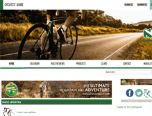 Tablet Screenshot of cyclistsguide.co.za